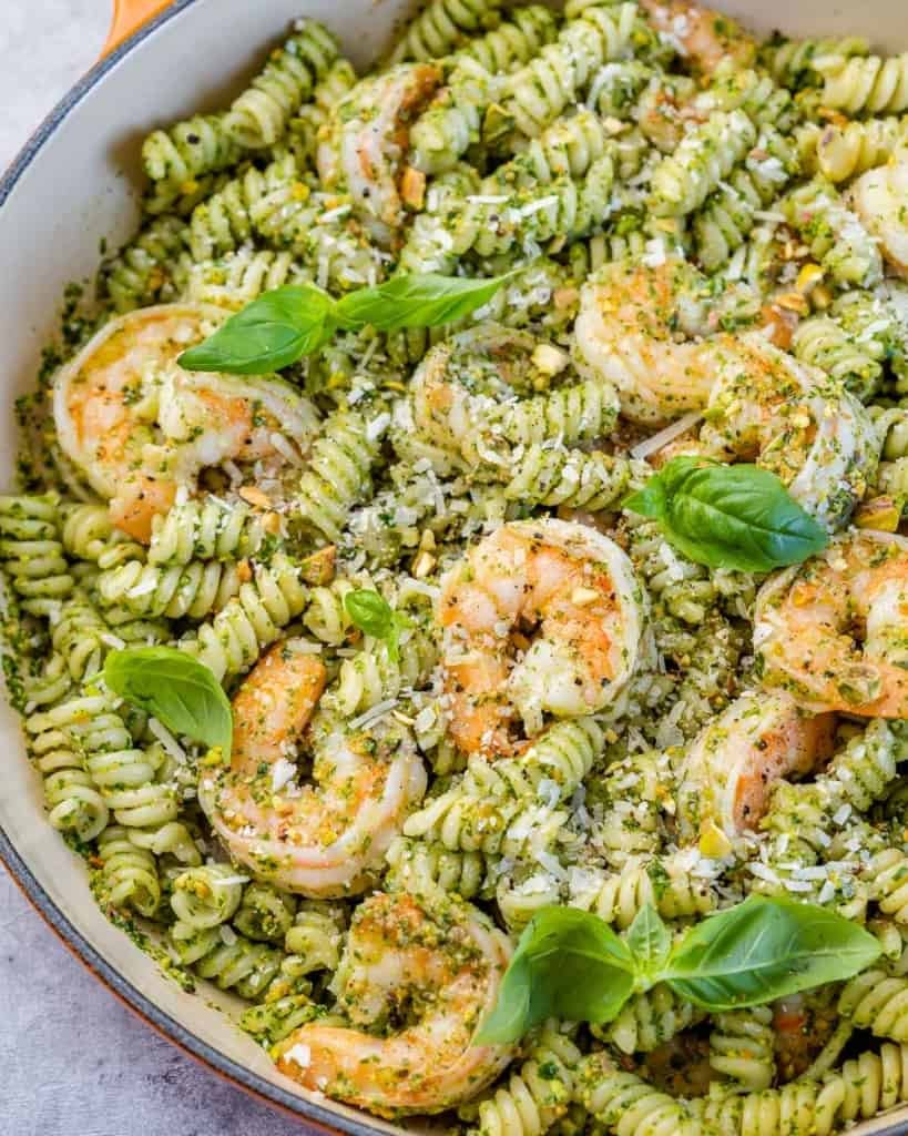 Shrimp Pesto Pasta
